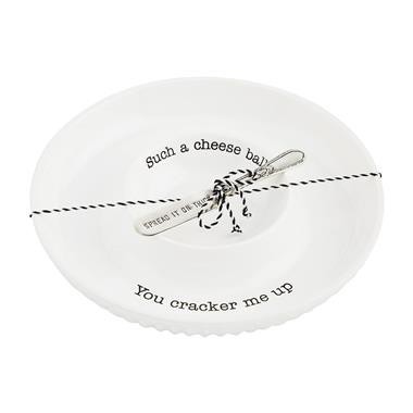 slide 1 of 1, Mud Pie Cheese Ball Serving Dish Set, 1 ct