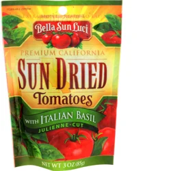 Bella Sun Luci Sun Dried Tomatoes With Italian Basil, Julienne Cut, 3 Oz