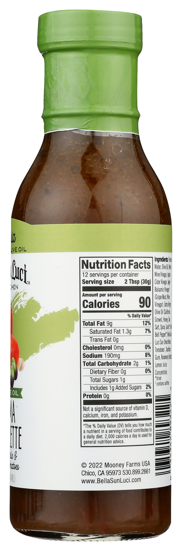 slide 2 of 3, Bella Sun Luci Sonoma Vinaigrette 12 fl oz, 12 fl oz