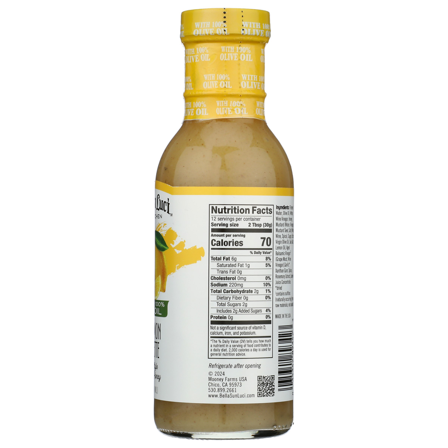 slide 2 of 4, Bella Sun Luci Meyer Lemon Vinaigrette, 12 oz, 12 oz