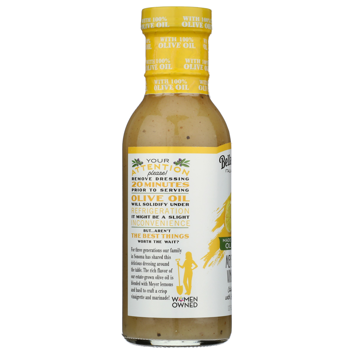 slide 4 of 4, Bella Sun Luci Meyer Lemon Vinaigrette, 12 oz, 12 oz