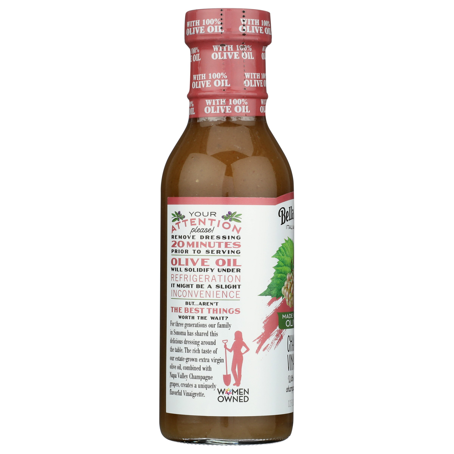 slide 4 of 4, Bella Sun Luci Champagne Vinaigrette, 12 oz, 12 oz