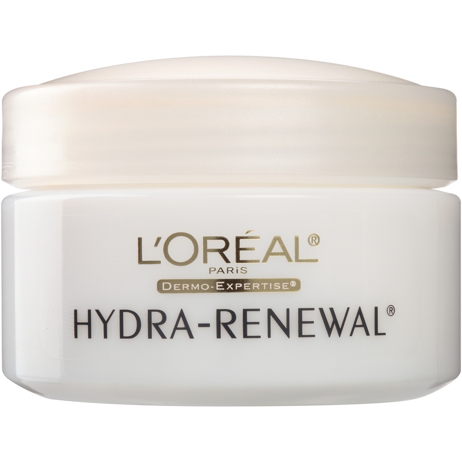 slide 2 of 8, L'Oréal Paris Hydra-Renewal Dry/Sensitive Skin Continuous Moisture Cream, 1.7 oz