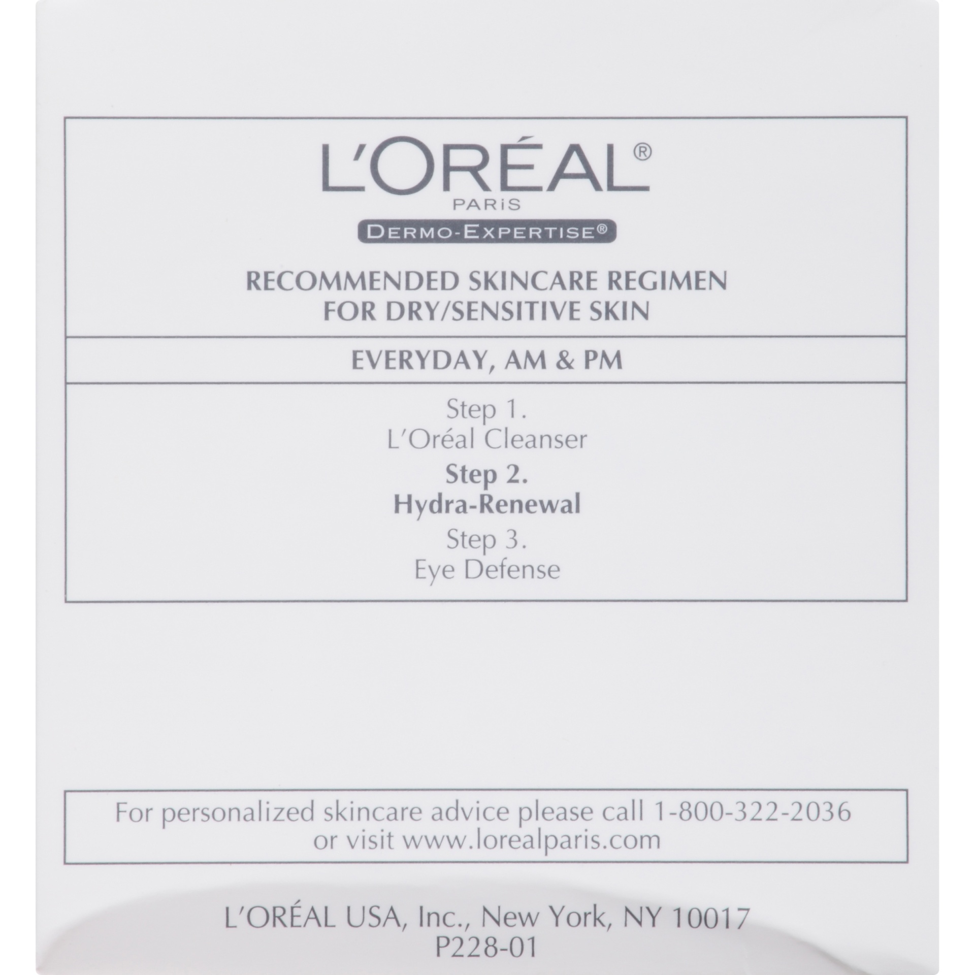 slide 5 of 8, L'Oréal Paris Hydra-Renewal Dry/Sensitive Skin Continuous Moisture Cream, 1.7 oz