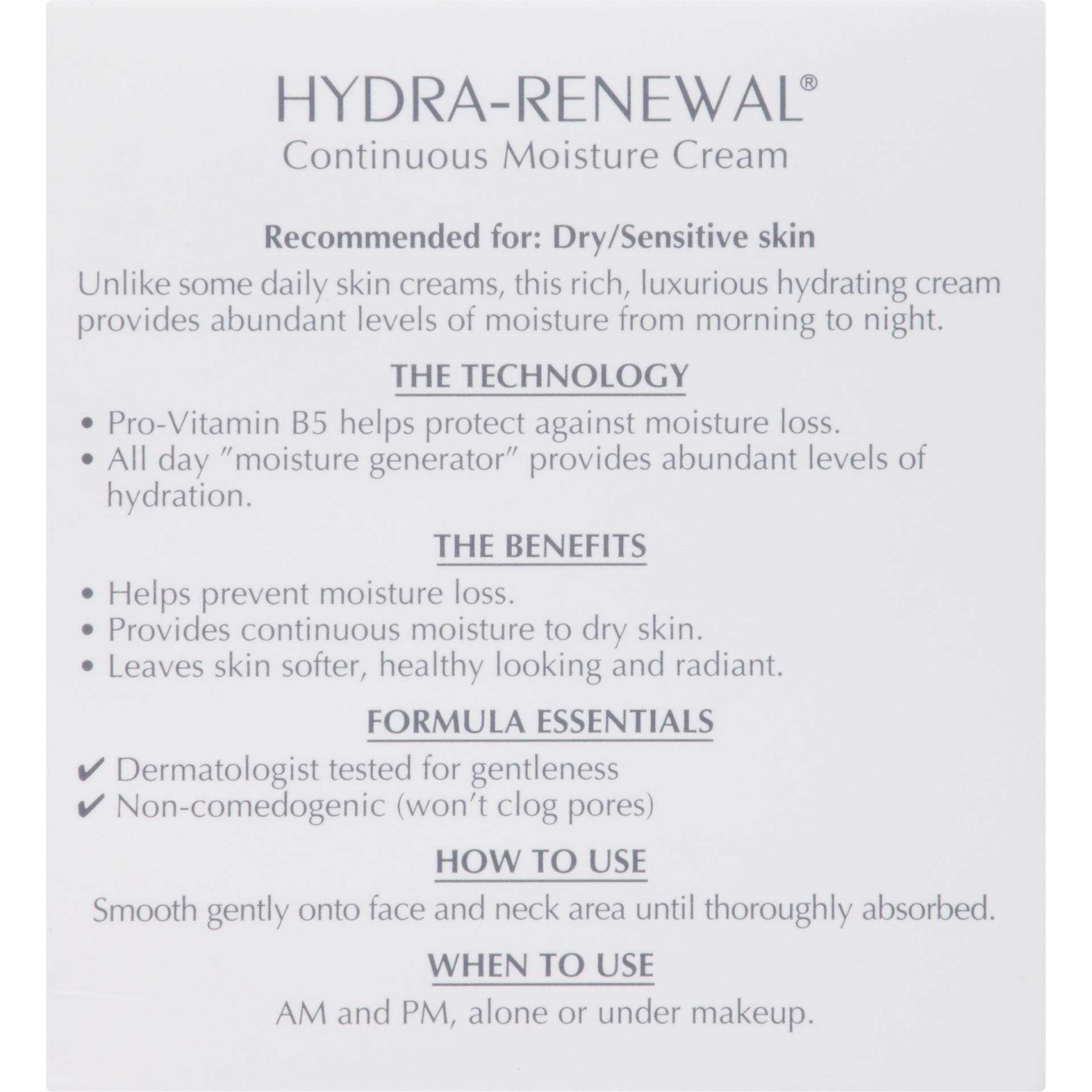 slide 7 of 8, L'Oréal Paris Hydra-Renewal Dry/Sensitive Skin Continuous Moisture Cream, 1.7 oz