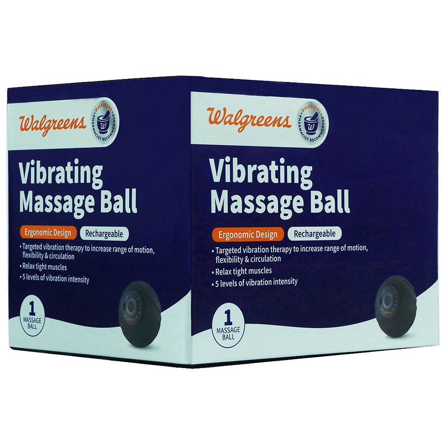 slide 4 of 5, Walgreens Vibrating Massage Ball 3.54''X3.54'' Round, 1 ct