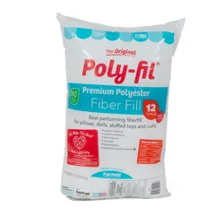 Fairfield Poly Fil Fiber 100% Polyester 12 Oz Bag