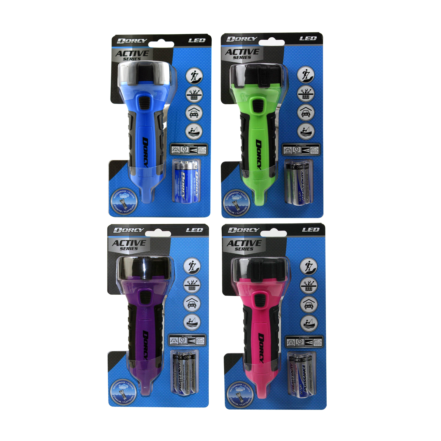 slide 1 of 1, Dorcy Floating Waterproof Flashlight Assorted, 1 ct