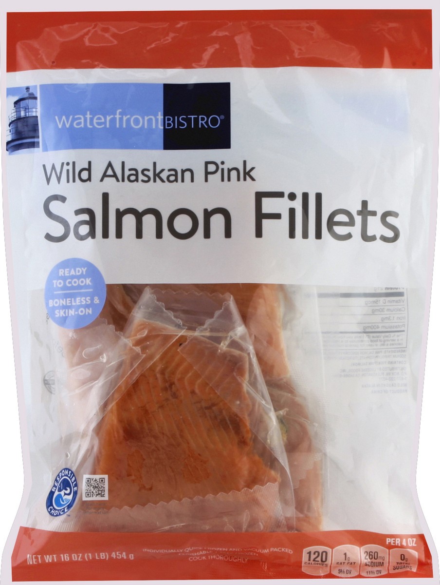 slide 7 of 7, Waterfront Bistro Salmon Fillets 16 oz, 16 oz