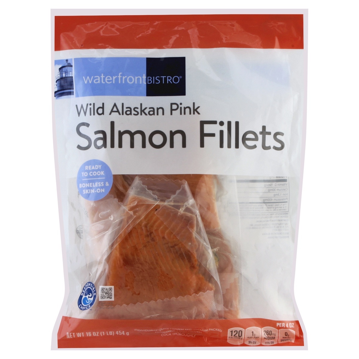 slide 1 of 7, Waterfront Bistro Salmon Fillets 16 oz, 16 oz