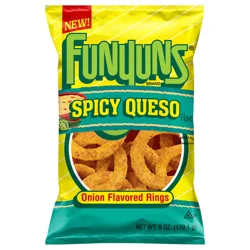 Funyuns Onion Flavored Rings Spicy Queso Flavored 6 Oz