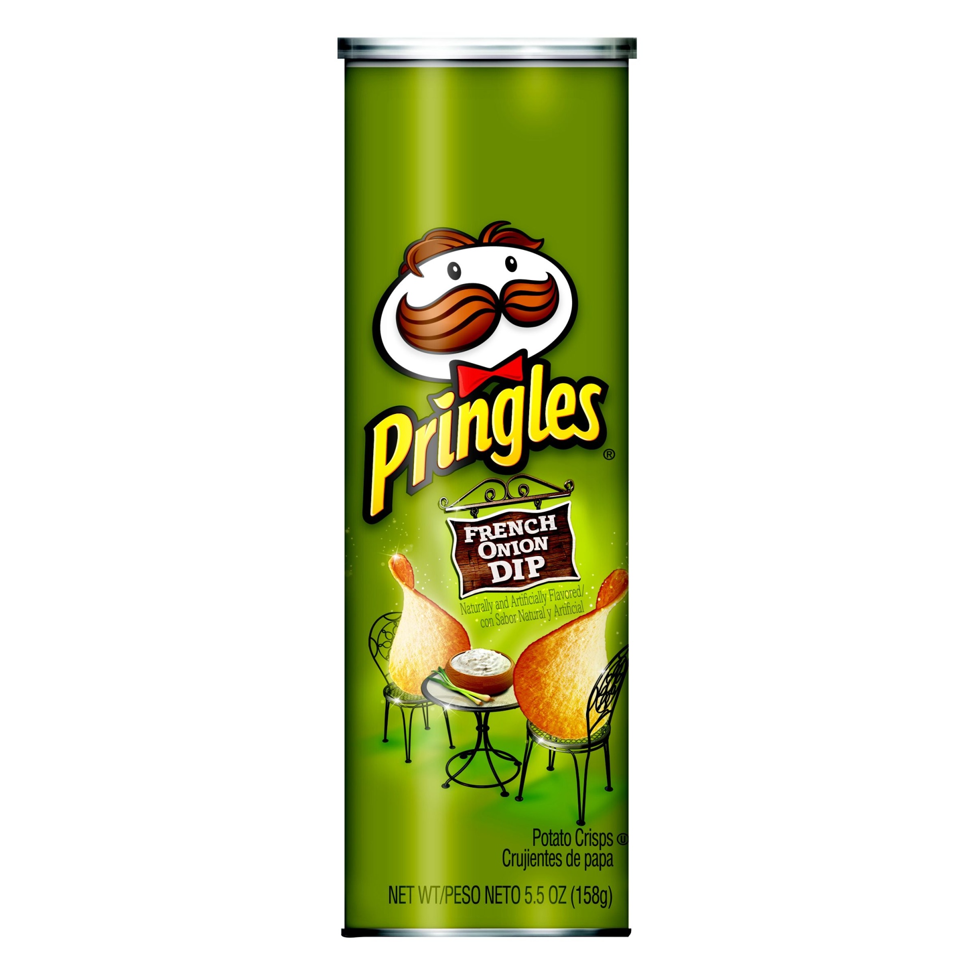 slide 1 of 3, Pringles French Onion Dip Potato Crisps, 5.5 oz