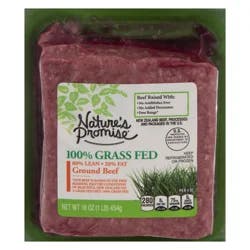 Nature's Promise 100% Grass-fed 80% Lean 20% Fat Ground Beef