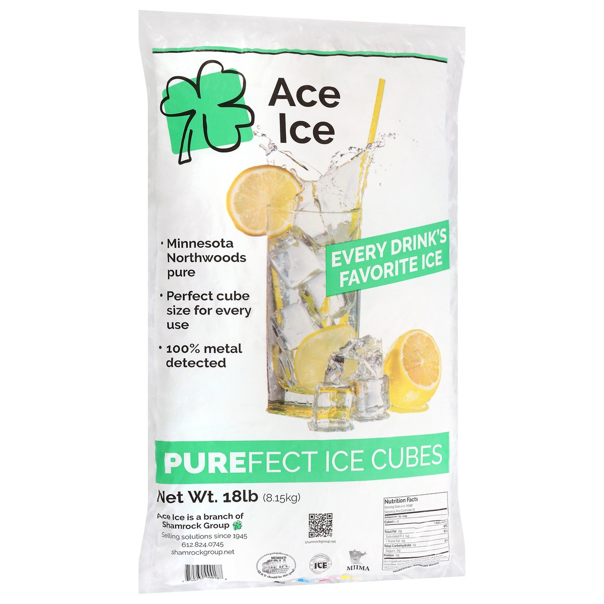 slide 2 of 9, Ace Ice Purefect Ice Cubes 18 lb, 18 lb