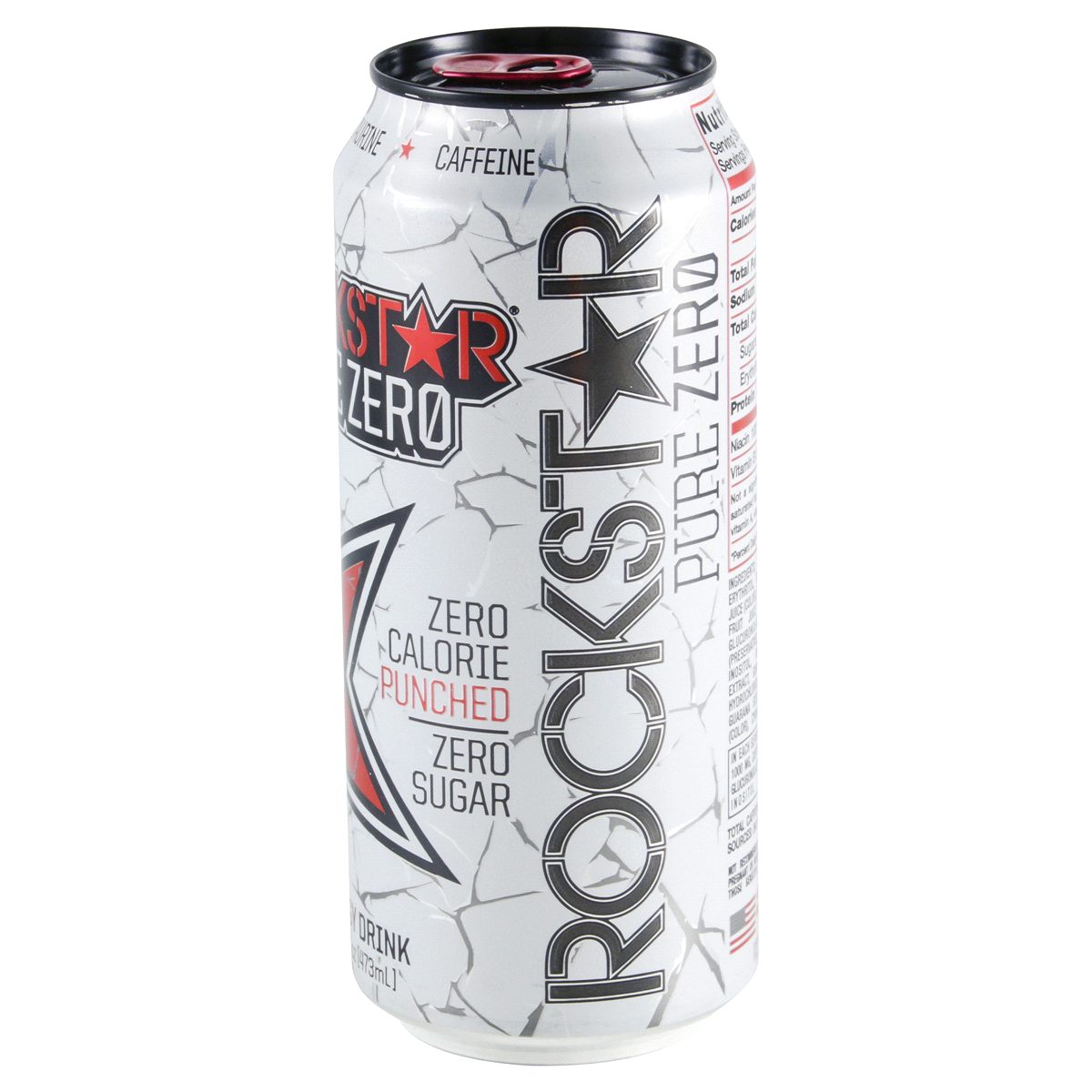 slide 3 of 4, Rockstar Pure Zero Fruit Punch Energy Drink - 16 fl oz can, 16 fl oz