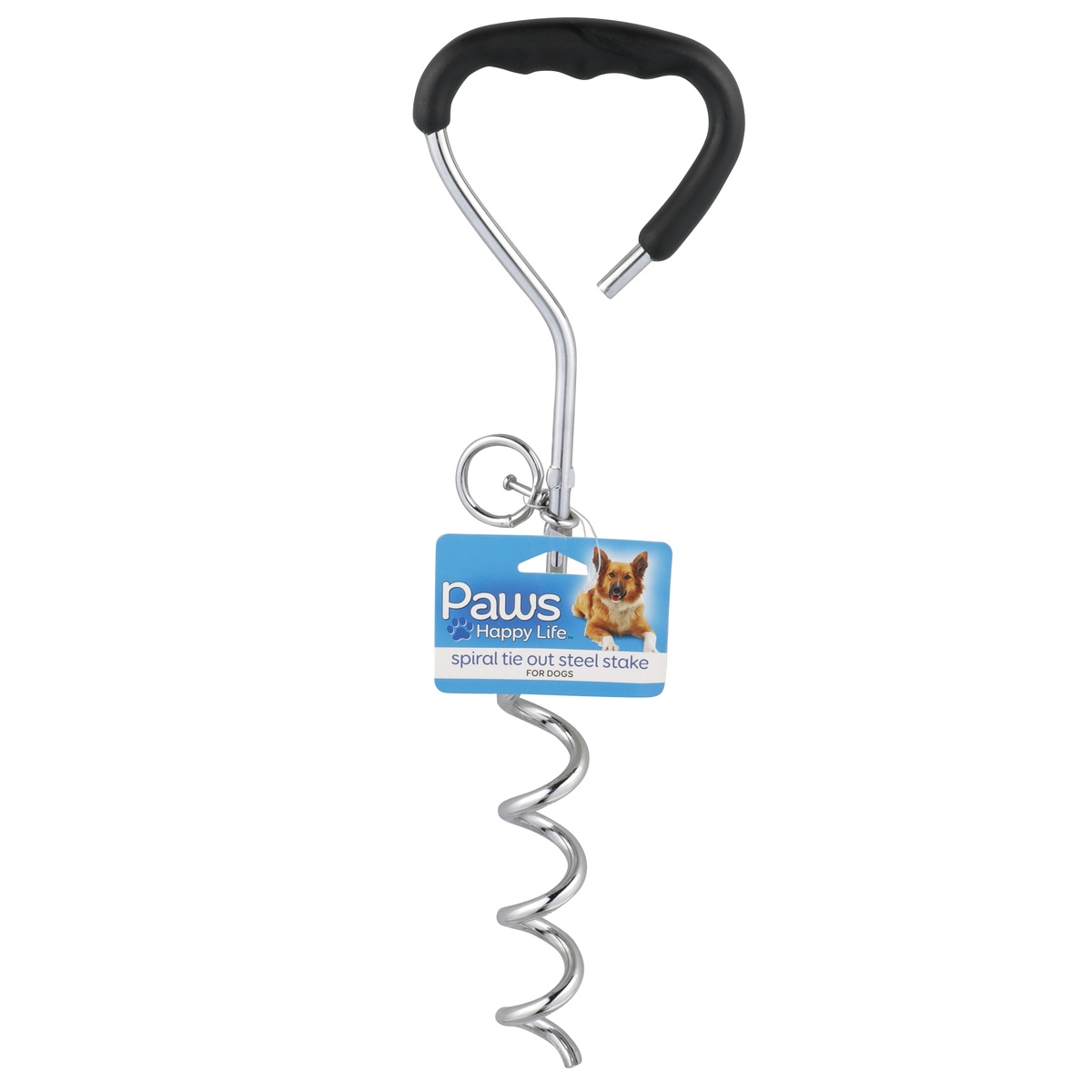 slide 1 of 1, Paws Happy Life Paws Pet Spiral Stake, 1 ct