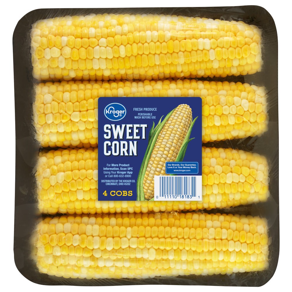 slide 1 of 1, Kroger Sweet Corn on the Cob, 4 ct
