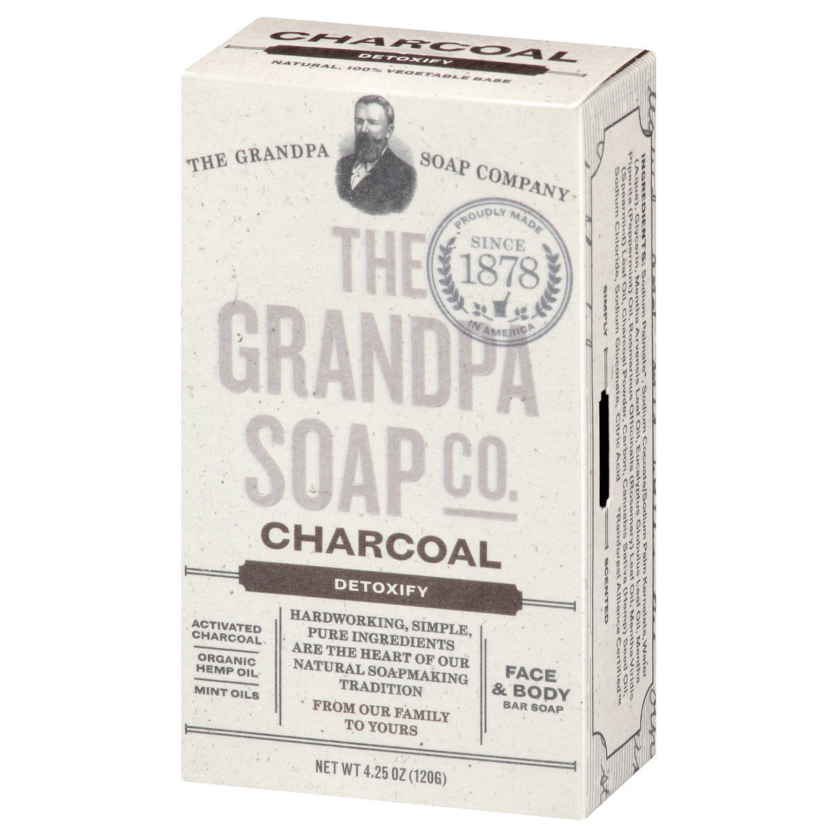 slide 3 of 9, The Grandpa Soap Co. Charcoal Detoxify Bar Soap, 4.25 oz