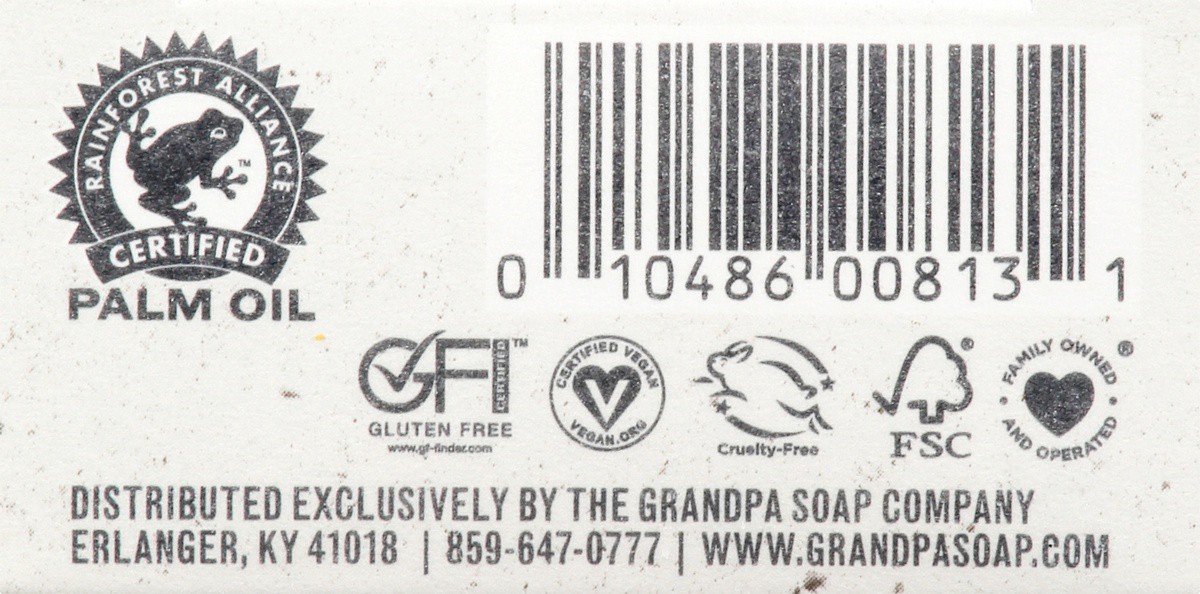 slide 5 of 9, The Grandpa Soap Co. Charcoal Detoxify Bar Soap, 4.25 oz