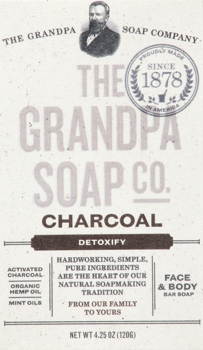 slide 6 of 9, The Grandpa Soap Co. Charcoal Detoxify Bar Soap, 4.25 oz