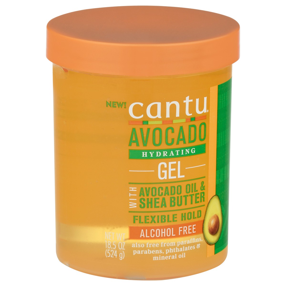 slide 4 of 9, Cantu Alcohol Free Avocado Hydrating Gel, 18.5 oz