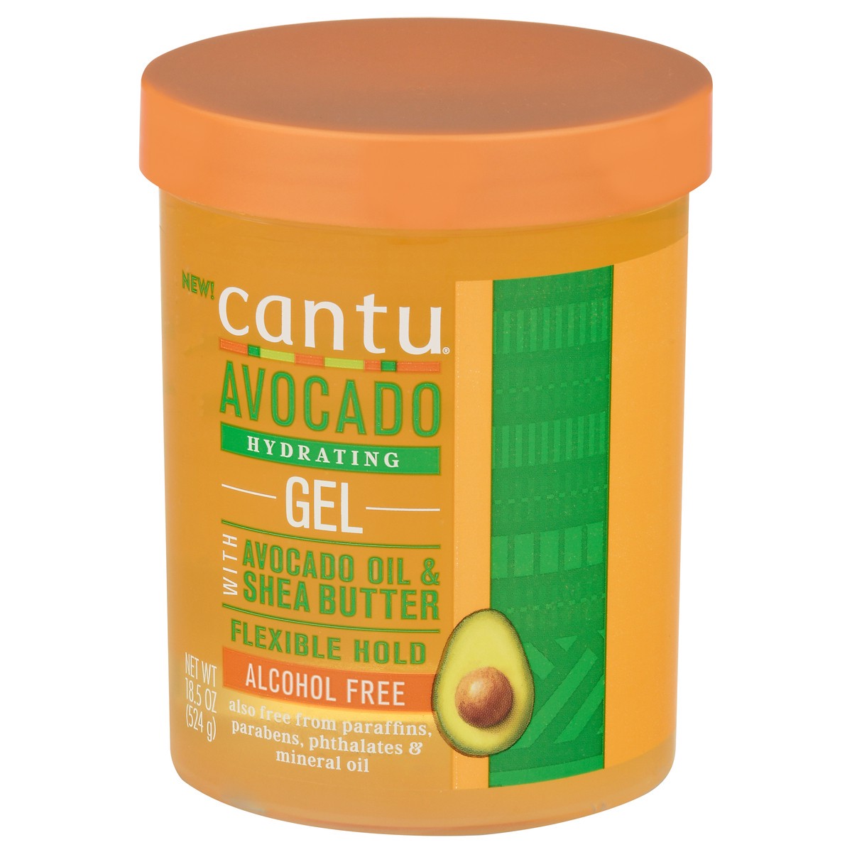 slide 6 of 9, Cantu Alcohol Free Avocado Hydrating Gel, 18.5 oz