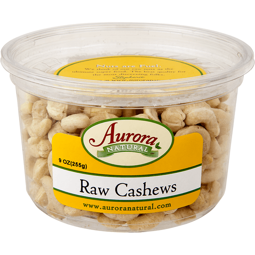 slide 4 of 8, Aurora Natural Cashews Raw, 9 oz