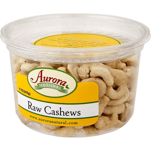 slide 6 of 8, Aurora Natural Cashews Raw, 9 oz