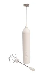 Primula Rechargeable USB Milk Frother With Stand - White