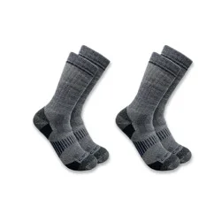 Carhartt® Men's Midweight Synthetic-Wool Blend Large Steel Toe Boot Sock Pack - Navy