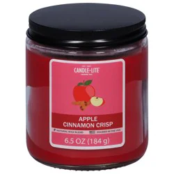 Candle-Lite Apple Cinnamon Crisp Candle, 1 ea