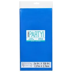 Unique Party! Royal Blue Plastic Tablecover - 1 Each
