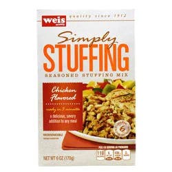 Weis Quality Chicken Flavored Simply Stuffing Seasoned Stuffing Mix