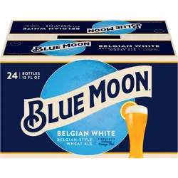 Blue Moon Crisp and tangy with subtle citrus sweetness, Blue Moon Belgian White is a Belgian-style wheat ale beer perfect for sharing. Full of zesty orange fruitiness, this citrus beer with 5.4% ABV boasts a creamy body and light spicy wheat aroma.