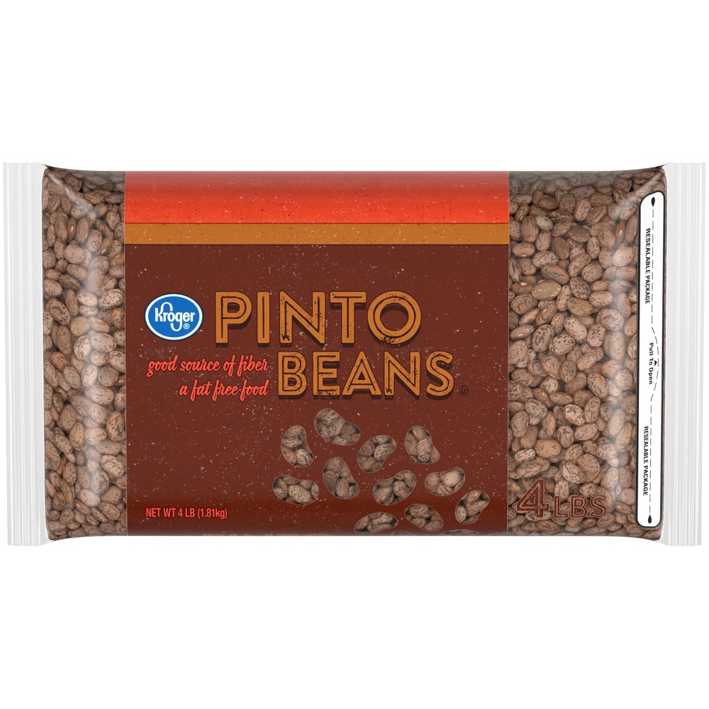 slide 1 of 1, Kroger Pinto Beans, 4 lb