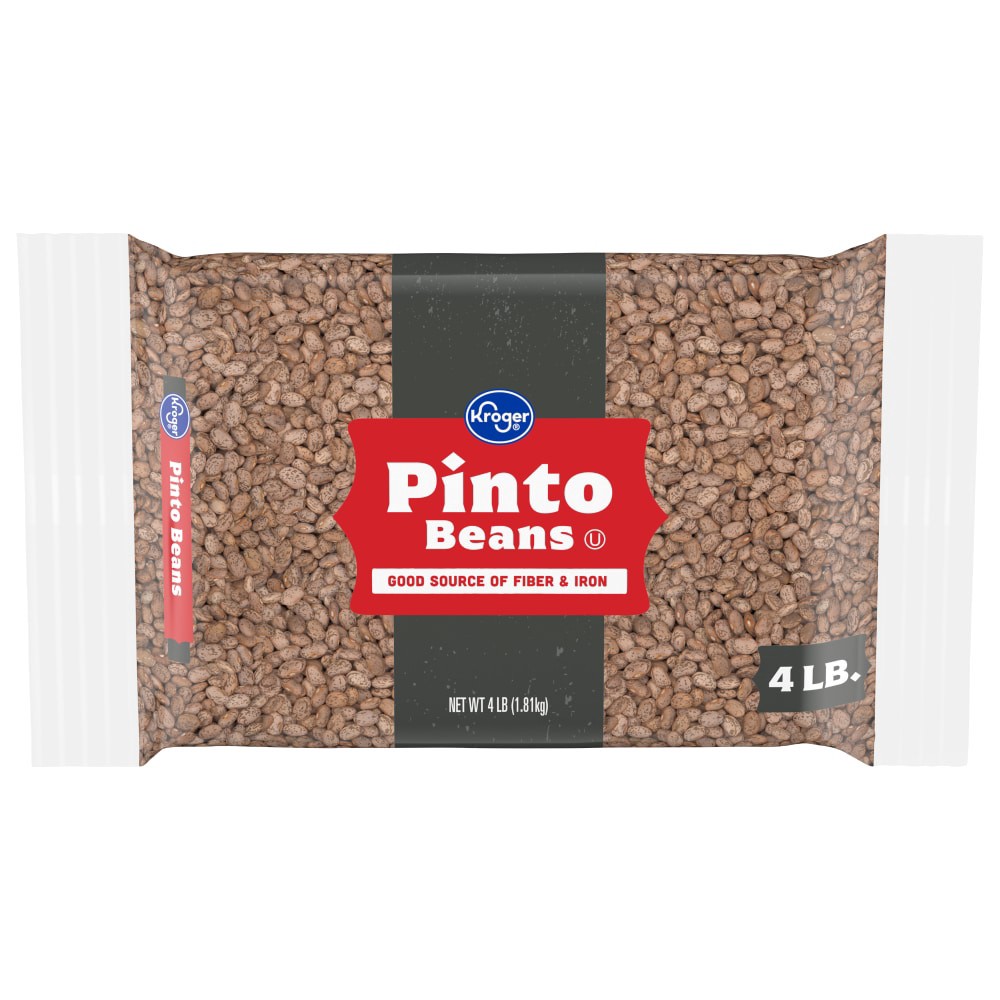 slide 1 of 3, Kroger Pinto Beans - 4 lb, 4 lb