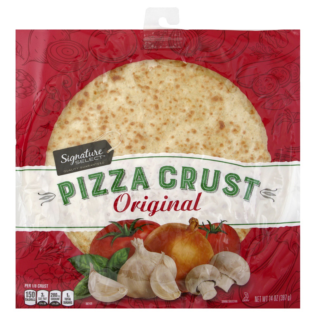 slide 1 of 3, Signature Select Pizza Crust 14 oz, 14 oz