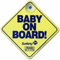slide 1 of 1, Safety 1st Reversible "Baby on Board" Foam Sign - Yellow/Black, 1 ct