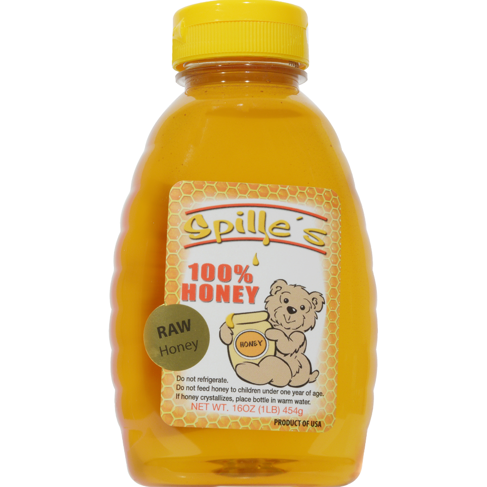 slide 1 of 1, Spille's 100% Squeeze Honey, 16 oz