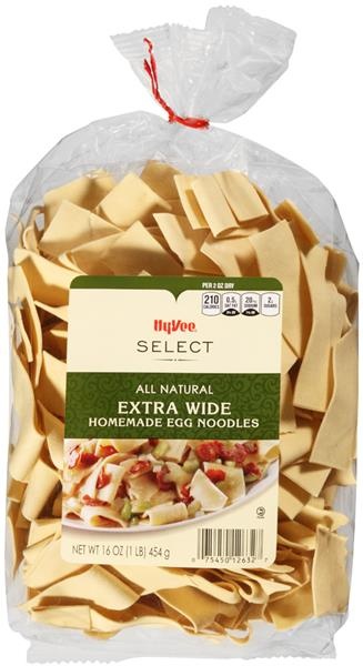 slide 1 of 1, Hy-vee Homemade Egg Noodles, Extra Wide, 16 oz