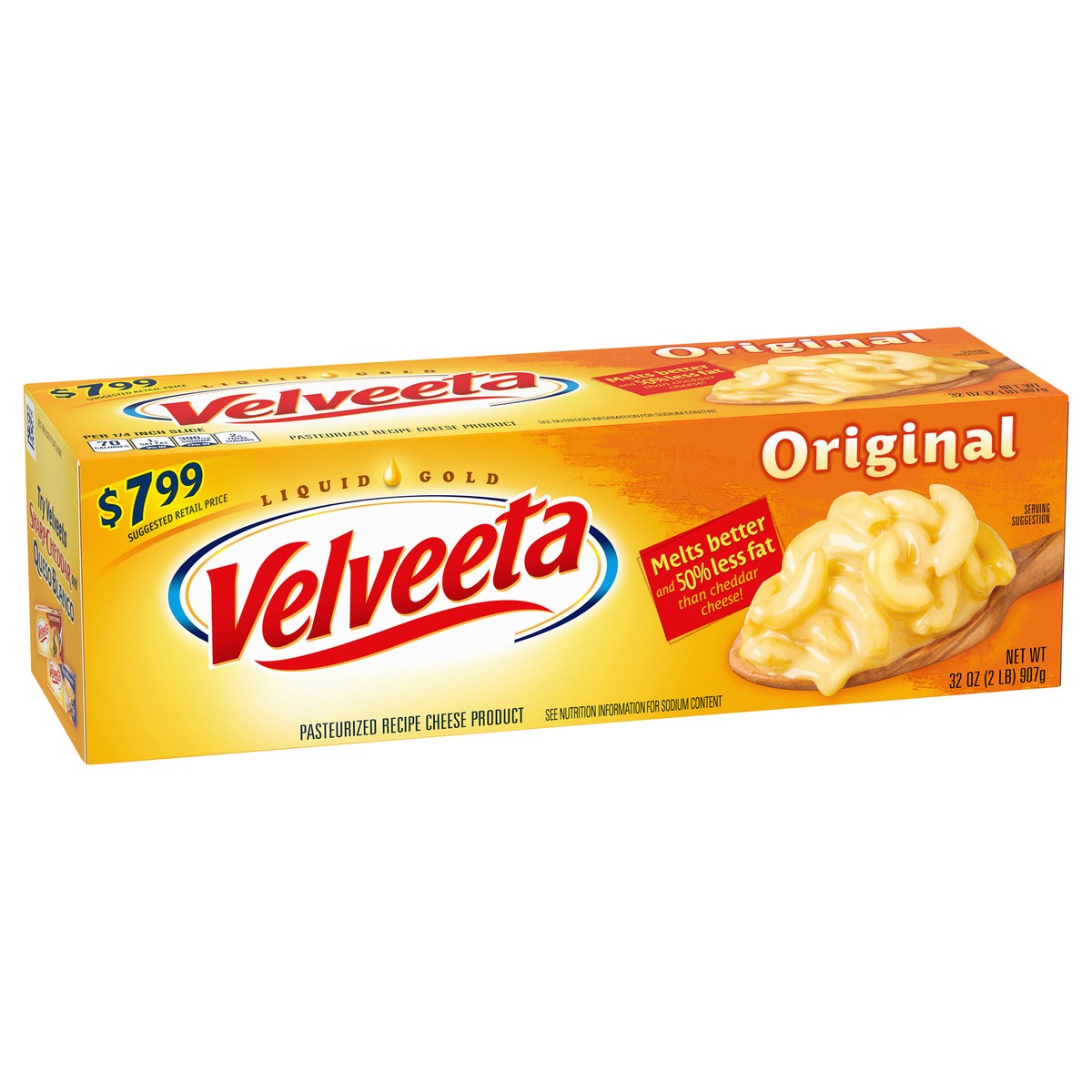 slide 3 of 9, Velveeta Original Cheese (Classic Size), 32 oz Block, 32 oz