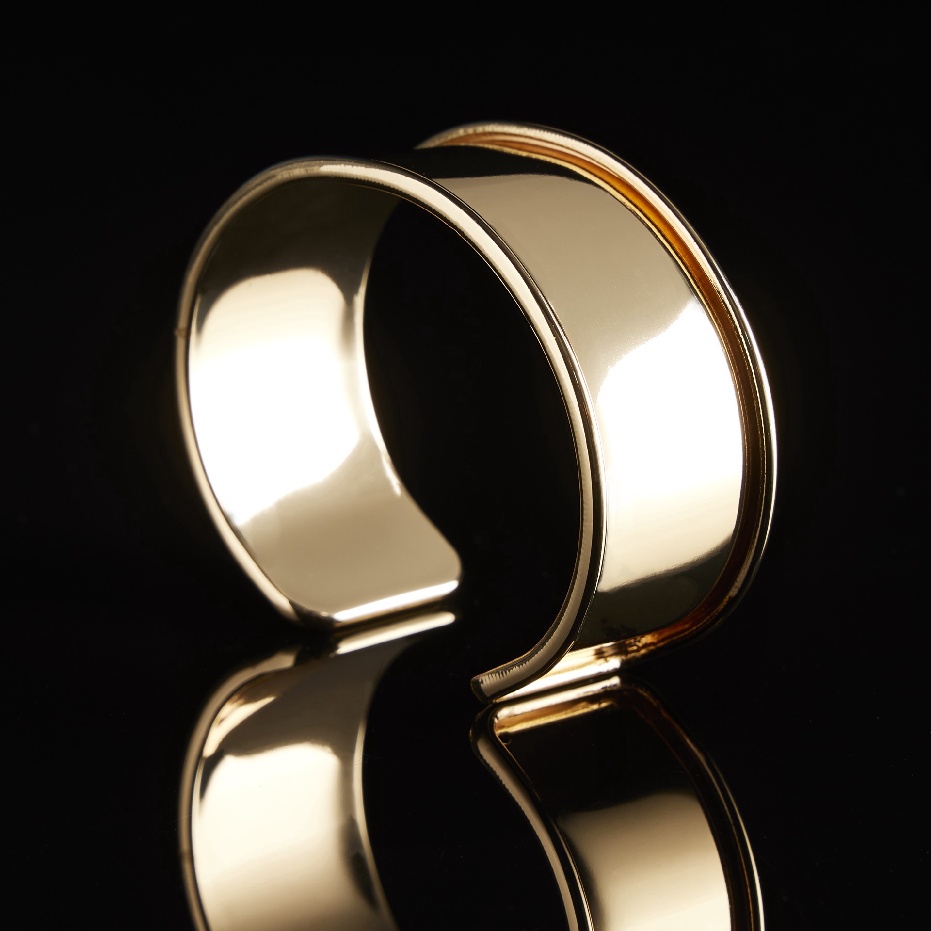 slide 3 of 3, Gold Cuff Bracelet With Inlay By Bead Landing, 6.3 in