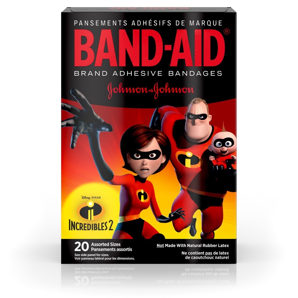slide 3 of 13, BAND-AID Incredibles Bandages, 20 ct
