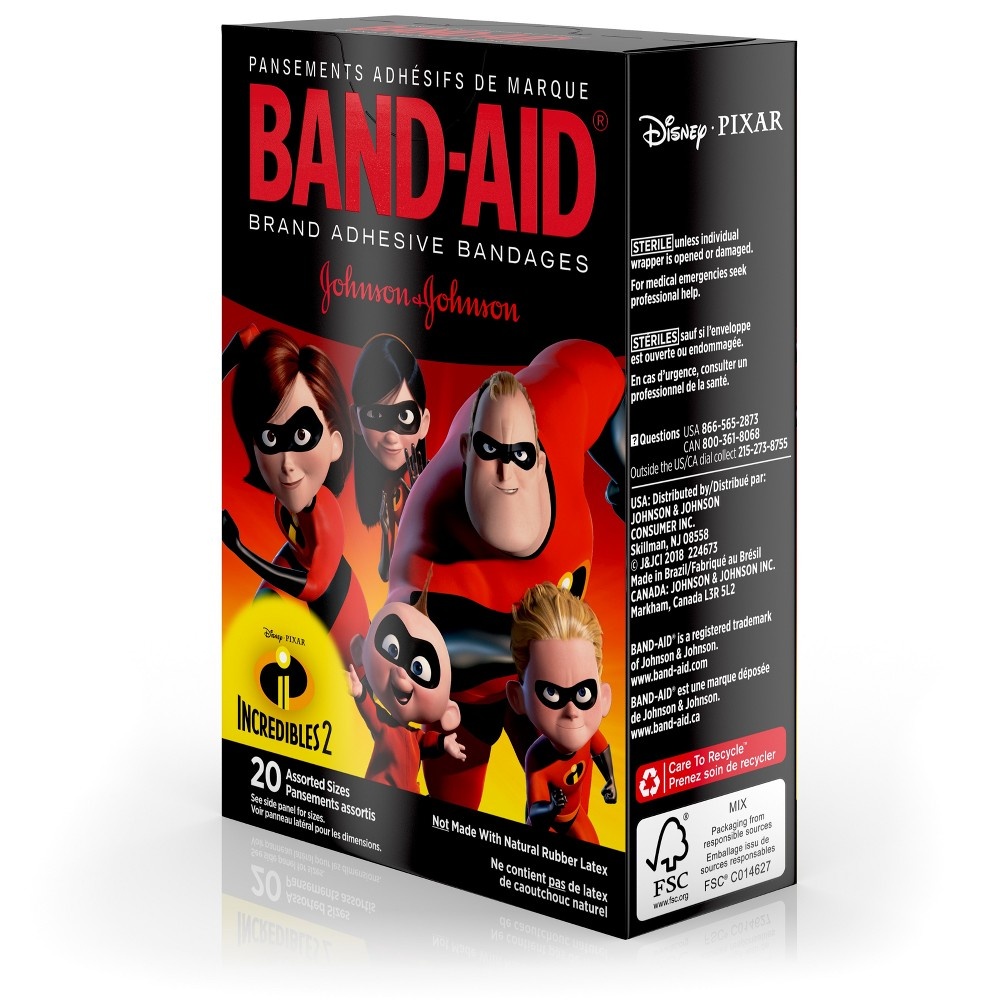 slide 9 of 13, BAND-AID Incredibles Bandages, 20 ct