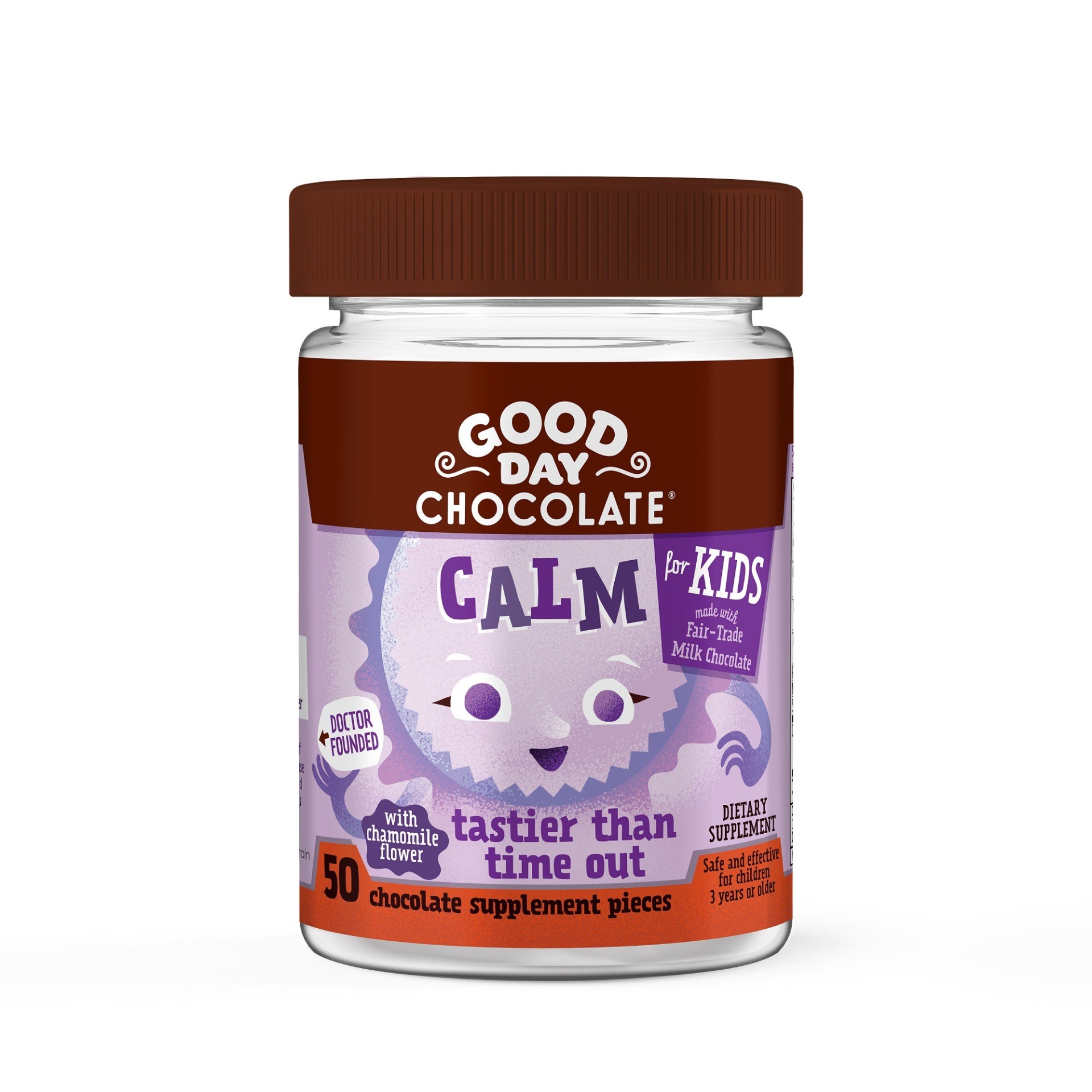 slide 1 of 1, Good Day Chocolate with Calm Supplement, 50 ct