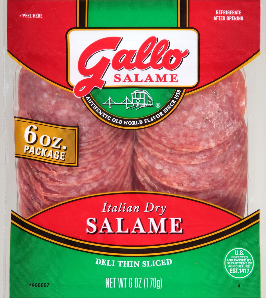 slide 6 of 9, Gallo Salame Deli Thin Sliced Italian Dry Salami, 6 oz., 6 oz
