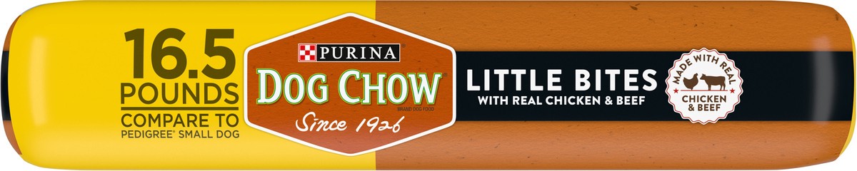 slide 9 of 9, Dog Chow Purina Dog Chow Little Bites with Real Chicken & Beef Small Dog Complete & Balanced Dry Dog Food - 16.5lbs, 16.5 lb