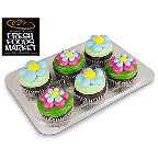 slide 1 of 1, Harris Teeter Fresh Foods Market Cupcakes - Iced, 6 ct