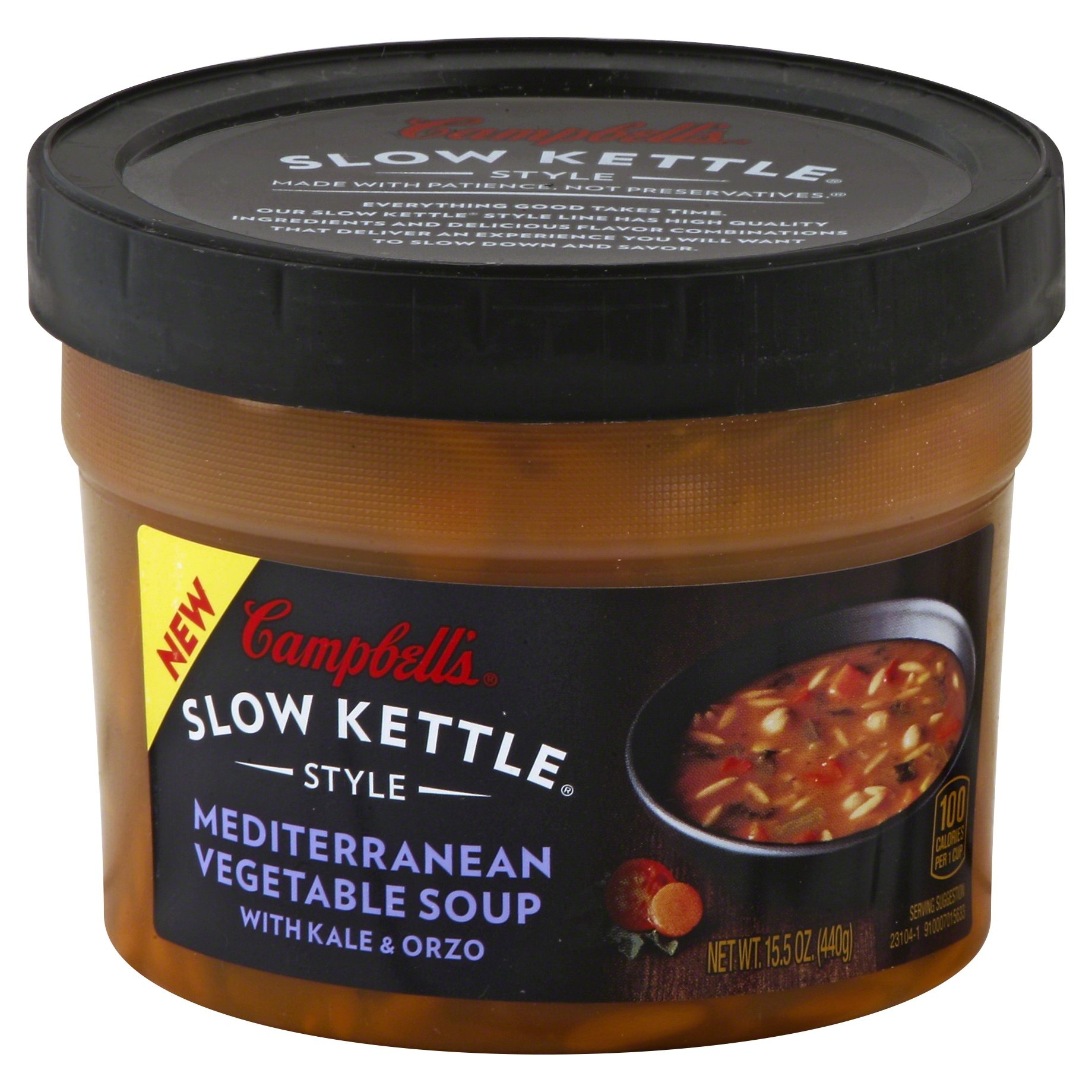 slide 1 of 1, Campbell's Slow Kettle Mediterranean Vegetables Soup, 15.5 oz