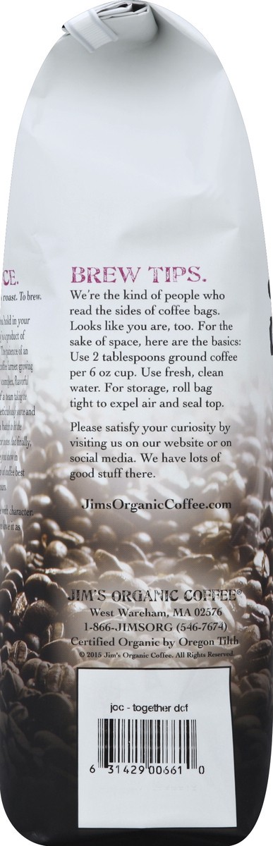 slide 2 of 4, Jim's Organic Coffee Coffee - 12 oz, 12 oz